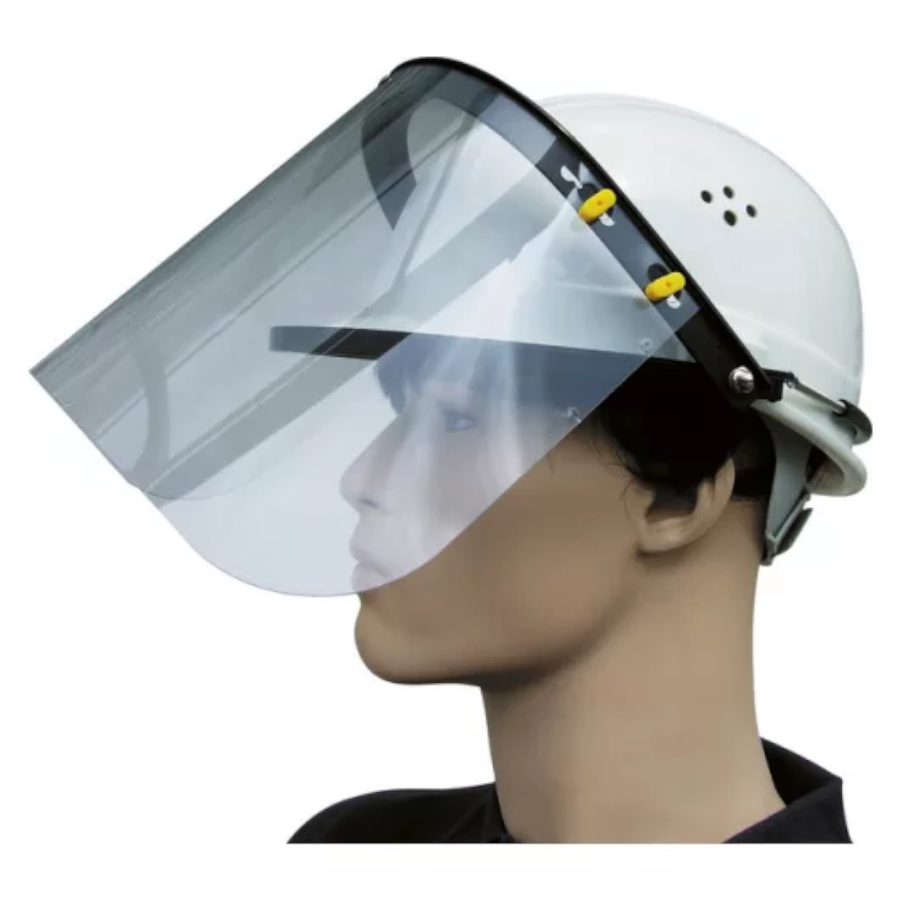 VIZIERA POLICARBONAT, CU SUPORT, MONTABILA PE CASCA
