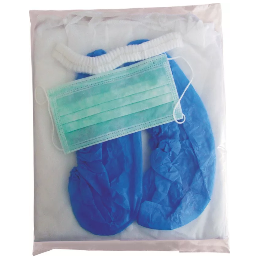 PACHET PENTRU VIZITATORI (capison,halat,masca,husa protectie incaltaminte)